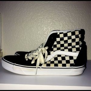 Checkerboard Vans High Top